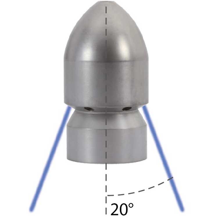 KANALIZAČNÍ TRYSKA 20° 1/4 "F 6XR 060